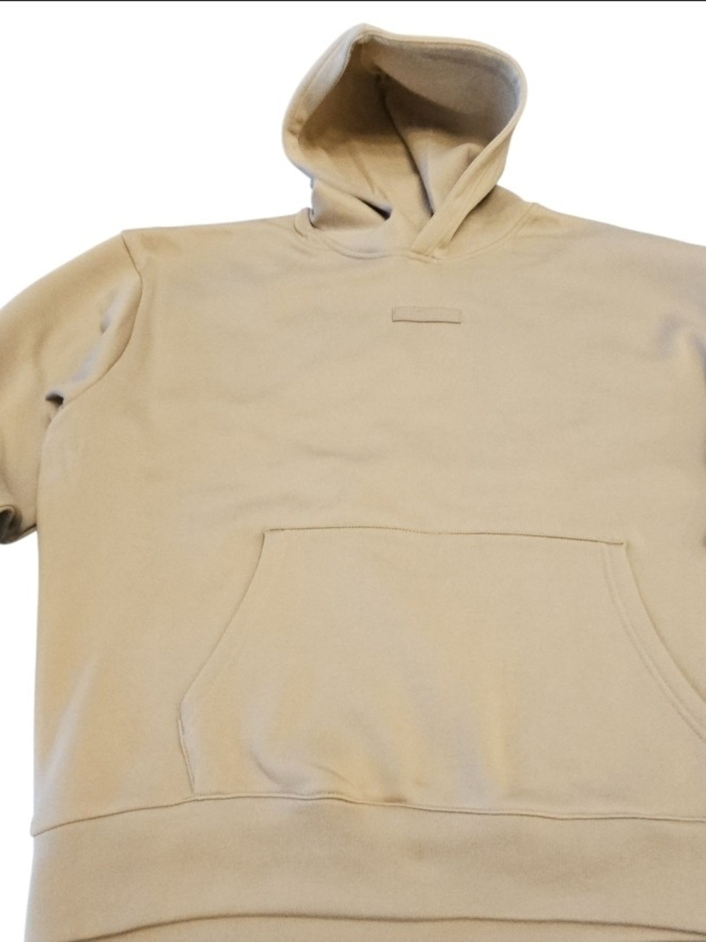 Men's Essential Pullover Hoodie in Beige